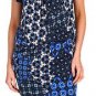 $198 New BCBG Max Azria "Mora" Pacific Blue Banded Jersey Party Dress S