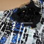 $318 New BCBG Max Azria Lksprblue Ruffle Embellished Silk Cocktail Dress 10