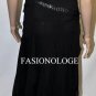 $798 New BCBG Max Azria Black Silk Chiffon Sequin Party Cocktail Gown Dress 2