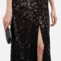 $398 New BCBG Max Azria "Cain" Black Sequin Cocktail Party Gown 2
