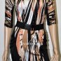 $228 New BCBG Max Azria Block Print Jersey Cocktail Party Dress XS