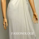 $318 New BCBG Max Azria "Matilde" White One Shoulder Long Party Gown Dress SP