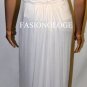 $318 New BCBG Max Azria "Matilde" White One Shoulder Long Party Gown Dress SP