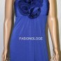 $298 New Max&Cleo by BCBG Cadet One Shoulder Flower Cocktail Party Gown 2