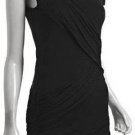 $228 New BCBG Max Azria Black Modal Draped Cocktail Party Dress XS