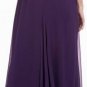 $478 New BCBG Max Azria Purple Silk Chiffon Jewel Strapless Cocktail Dress 8