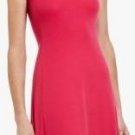 $98 New BCBG Max Azria "Lexie" Bright Poppy Rayon Cocktail Party Dress M