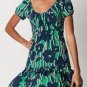 $148 New BCBG Max Azria Kelly Green Combo Jersey Cocktail Party Dress XS