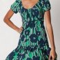 $148 New BCBG Max Azria Kelly Green Combo Jersey Cocktail Party Dress XS