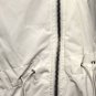 $328 New BCBG Max Azria White Hodded Zipper Woven Jacket Coat S