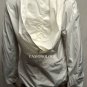 $328 New BCBG Max Azria White Hodded Zipper Woven Jacket Coat S