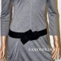 $228 New BCBG Max Azria Heather Grey Modal Belted Cocktail Party Dress M