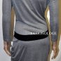 $228 New BCBG Max Azria Heather Grey Modal Belted Cocktail Party Dress M