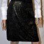 $398 New BCBG Max Azria Ruffle Sleeve Gold Sequin White Woven Party Dress ~0~