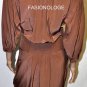 $298 New BCBG Max Azria Toffee 100% Silk Shift Cocktail Dress ~0~