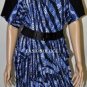 $178 New BCBG Max Azria "Adela" Blue Belted Jersey Cocktail Party Dress M