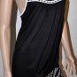 $250 New BCBG Max Azria Embroidered Black Cotton Wowen Party Dress 10