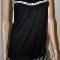 $250 New BCBG Max Azria Embroidered Black Cotton Wowen Party Dress 10