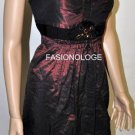 $360 New BCBG Max Azria Strapless Merlot Embelished Satin Party Dress12