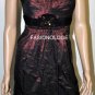 $360 New BCBG Max Azria Strapless Merlot Embelished Satin Party Dress12