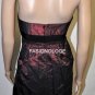 $360 New BCBG Max Azria Strapless Merlot Embelished Satin Party Dress12