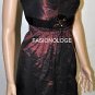 $360 New BCBG Max Azria Strapless Merlot Embelished Satin Party Dress12