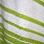 $228 New BCBG Max Azria Pear Stripe Knit Cashmere Fly Away Cardigan Sweater S