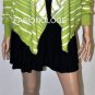 $228 New BCBG Max Azria Pear Stripe Knit Cashmere Fly Away Cardigan Sweater S
