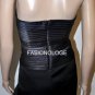 $318 New BCBG Max Azria Strapless Smoke Tier Satin Sexy Short Party Dress 6