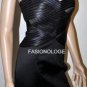 $318 New BCBG Max Azria Strapless Smoke Tier Satin Sexy Short Party Dress 6