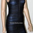 $578 New BCBG Max Azria Black Mesh Ruched Short Party Cocktail Dress XS