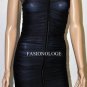 $578 New BCBG Max Azria Black Mesh Ruched Short Party Cocktail Dress XS