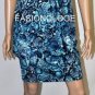 $198 New BCBG Max Azria Blue Surf Draped Jersey Cocktail Party Dress S