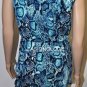 $198 New BCBG Max Azria Blue Surf Draped Jersey Cocktail Party Dress S