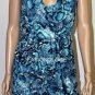 $198 New BCBG Max Azria Blue Surf Draped Jersey Cocktail Party Dress S