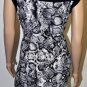 $128 New BCBG Max Azria "Delia" Blackton Combo Jersey Cocktail Party Dress L