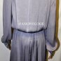 $298 New BCBG Max Azria "Charlene" Dusk Belted Long Sleeve  Cocktail  Dress M
