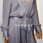 $298 New BCBG Max Azria "Charlene" Dusk Belted Long Sleeve  Cocktail  Dress M