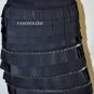 $198 New BCBG Max Azria Tiered Ruffle Bead Silk Black Short Party Skirt S