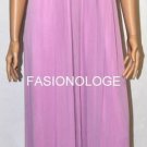$268 New Max&Cleo by BCBG Chiffon Orchid Strapless Cocktail Party Dress Gown 10
