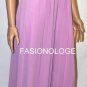 $268 New Max&Cleo by BCBG Chiffon Orchid Strapless Cocktail Party Dress Gown 10