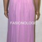 $268 New Max&Cleo by BCBG Chiffon Orchid Strapless Cocktail Party Dress Gown 10