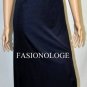 $318 New BCBG Max Azria Pacific Blue 1 Shoulder Jewel Long Party Gown Dress L