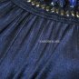 $318 New BCBG Max Azria Pacific Blue 1 Shoulder Jewel Long Party Gown Dress L