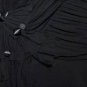 $317 New BCBG Black Applique Pleated Jersey Gown Party Cocktail Dress S