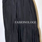 $318 NWT BCBG Max Azria Tiered Silk Draped Black Long Party Skirt XS