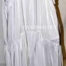 $218 NWT BCBG Max Azria Silk Draped Off White Long Party Skirt XS