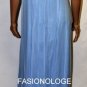 $388 New BCBG Silk Embellished Overlay Crystal Blue Strapless Long Gown Dress 4