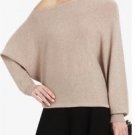 $178 New BCBG Max Azria "Benson" Light Camel Knit Party Sweater Top NWT XXS