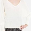 $178 New BCBG Max Azria "Wyatt" Gardenia Knit Party Sweater Top NWT S